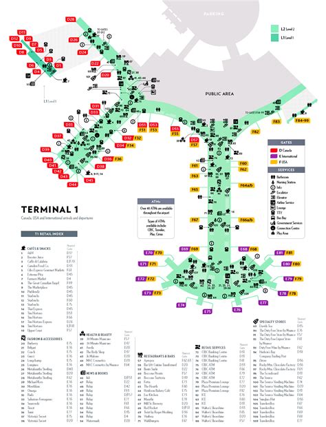Airport Map Toronto Pearson Airport YYZ .